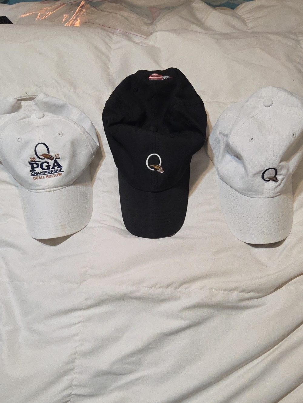 AHead/Imperial PGA Championship Trio Cotton Baseball Caps - Black & White